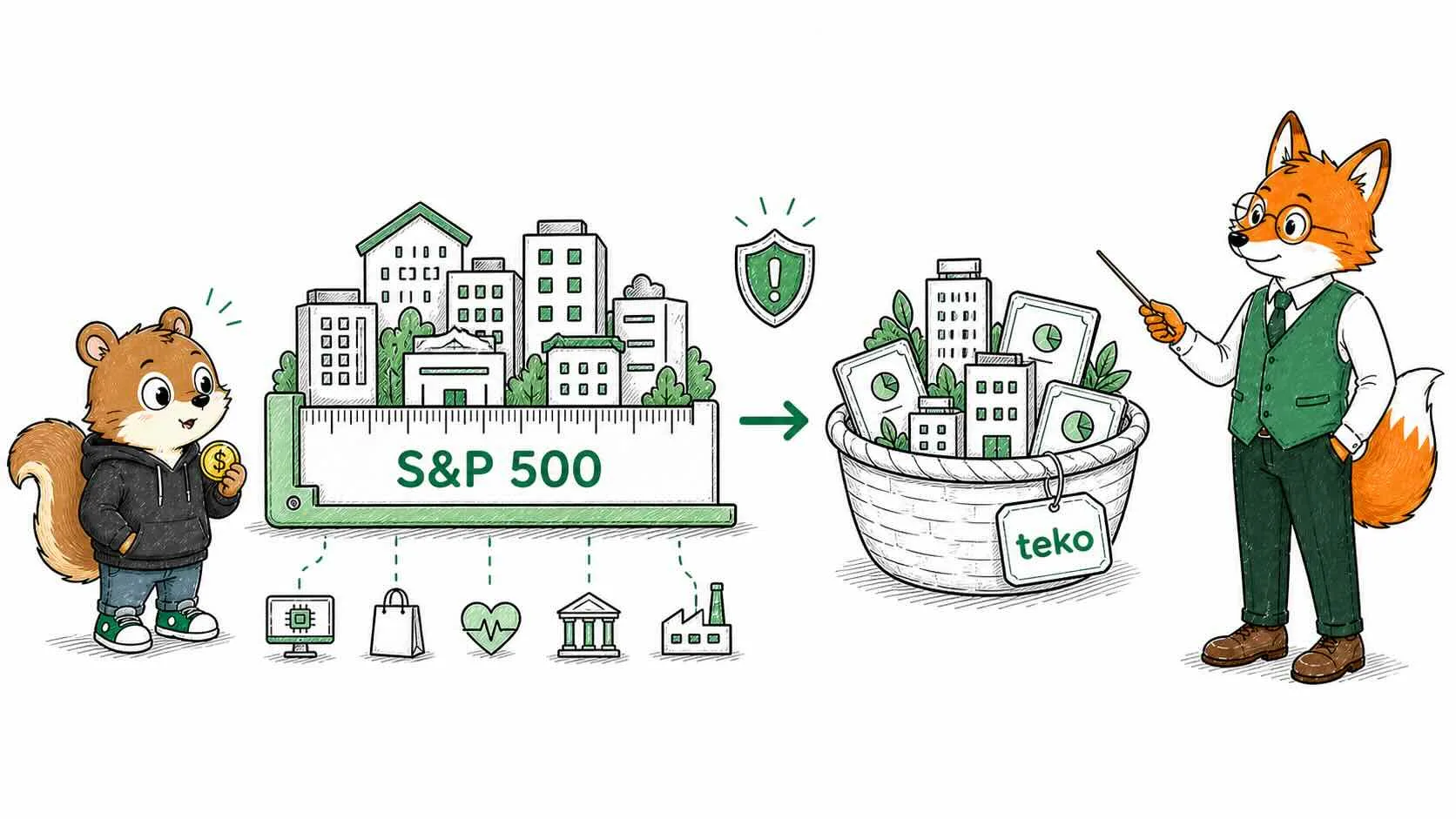 Fin hướng dẫn Shin hiểu S&P 500 là chỉ số đo lường nhóm nhiều doanh nghiệp lớn, và nhà đầu tư thường tiếp cận chỉ số này thông qua ETF